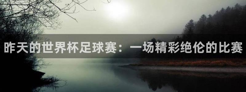 2026世界杯亚洲预选赛赛程：昨天的世界杯足球赛：一场精彩绝伦的比赛